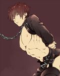  1boy abs dramatical_murder male_focus muscle nipples pecs solo 