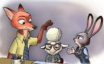  2016 anthro canine caprine dawn_bellwether disney female fox judy_hopps lagomorph male mammal nick_wilde rabbit sheep zdrer456 zootopia 