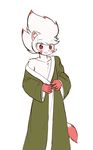 2016 digital_media_(artwork) ferret fur kemono male mammal multicolored_fur mustelid oversized_clothes red_eyes sunnynoga sunoga_(character) teenager young 