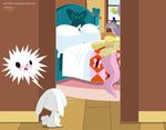  2016 ambiguous_gender angel_(mlp) bed blush dragon equine female feral fluttershy_(mlp) friendship_is_magic fur group hair horse inside lagomorph mammal my_little_pony pink_hair pony rabbit shutterflyeqd spike_(mlp) white_fur window yellow_fur 