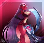  2016 armpits bra clothed clothing dreamkeepers duo female hair long_hair mammal midriff navel panties red_sclera tinsel_nanaja underwear vivziepop whisp_(dreamkeepers) 