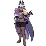  2015 alpha_channel animal_humanoid animated boots canine cape choker clothed clothing female footwear hair hand_on_hip humanoid legwear long_hair looking_at_viewer mammal plagueofgripes shuirika simple_background solo thick_thighs thigh_high_boots transparent_background white_background wide_hips wolf wolf_humanoid wolf_tail 