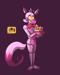  2016 animatronic canine digital_media_(artwork) five_nights_at_freddy&#039;s fox funtime_foxy_(fnafsl) glowing glowing_eyes machine mammal ogaraorcynder robot sister_location video_games 