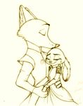  anthro canine disney female fox fur judy_hopps lagomorph male mammal nick_wilde rabbit sketch trashasaurusrex zootopia 