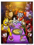  2016 animatronic avian baby_(fnafsl) bear bird bjsinc bonnie_(fnaf) canine chica_(fnaf) chicken child cupcake_(fnaf) digital_media_(artwork) five_nights_at_freddy&#039;s food fox foxy_(fnaf) freddy_(fnaf) human lagomorph machine mammal pizza rabbit robot sister_location video_games young 