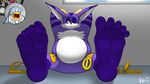  anthro avian barefoot belly big_the_cat bird cat clothing feet feline foot_fetish foot_focus footwear fur looking_at_viewer male mammal rhodenspire sandals solo sonic_(series) sonic_riders spread_legs spreading storm_the_albatross 