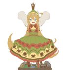  :3 :d alternate_hairstyle arms_up blonde_hair blue_eyes blush boots braid bridge brown_footwear bus charlotta_fenia crown dress floral_print flower full_body granblue_fantasy ground_vehicle hair_flower hair_ornament harvin hat head_tilt house long_hair looking_at_viewer miniature motor_vehicle o_(rakkasei) open_mouth pointy_ears road simple_background sleeves_past_wrists smile solo standing tower tree twin_braids v-shaped_eyebrows very_long_hair water white_background 