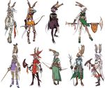 archer archer_(fft) archer_(final_fantasy) bunny_ears bunny_girl bunnygirl claws dark_skin ffta final_fantasy final_fantasy_tactics final_fantasy_tactics_advance final_fantasy_xii game gloves heels high_heels long_hair official_art pony_tail ponytail red_mage shoes skirt sniper summoner sword tan tanned_skin tattoo twin_tails twintails usagimimi viera weapon white_hair white_mage 