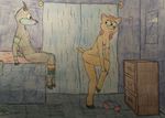  bedroom blush bra clothing erections female horn impalas invalid_tag male male/female nipples penis underwear 