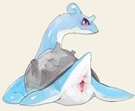  anus butt female lapras liteu looking_at_viewer looking_back nintendo pok&eacute;mon pussy raised_tail solo video_games 