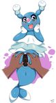  &lt;3 blue_eyes blush brionne censored cute female happy human male mammal marine nintendo open_mouth pinniped pok&eacute;mon pussy seal simple_background teddy_jack video_games 