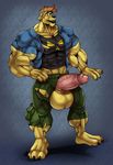  abs arody balls biceps big_balls big_muscles big_penis canine clothing dog huge_balls huge_penis humanoid_penis hyper hyper_muscles johnny_test lips male mammal muscular pecs penis solo 