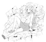  ;) angel arm_support blood blush bucket closed_mouth corpse corpse_party full_body gebyy-terar greyscale hair_ornament hairclip halo head_tilt kneehighs loafers long_sleeves monochrome noose one_eye_closed school_uniform serafuku shinohara_seiko shirt shoes sitting sketch skirt smile solo spoilers waving when_you_see_it wings 