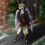  anthro clothing corset equine gun horse jacket lingerie looking_at_viewer mammal my_little_pony pegasus pony pose ranged_weapon skirt solo steampunk stirren weapon wings 