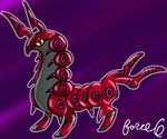  abstract_background ambiguous_gender arthropod feral force_six hi_res insect looking_at_viewer nintendo pok&eacute;mon scolipede solo video_games yellow_eyes 