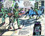  a_princess_of_mars alien butt edgar_rice_burroughs green_martian hair human james_killian_spratt john_carter male mammal melee_weapon nude penis polearm riding spear standing sword tars_tarkas traditional_media_(artwork) walking weapon 