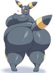  &lt;3 2016 ambiguous_gender anthro big_breasts big_butt blush breasts butt eeveelution funi huge_breasts huge_butt looking_at_viewer looking_back nintendo overweight pok&eacute;mon solo umbreon video_games 