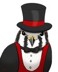  avian bird bow_tie hat kestrel male shaza_(artist) suit tarnfalk_(character) top_hat 