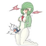  &lt;3 2016 anthro balls blush breasts dickgirl digital_media_(artwork) disembodied_hand eyes_closed flaccid floating_hands gardevoir handjob hands_behind_back intersex kneeling looking_at_viewer looking_pleasured lube m0n1e nintendo nipples nude open_mouth penis pok&eacute;mon precum red_eyes shaking simple_background sweat uncut video_games 