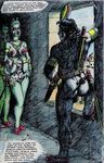  a_princess_of_mars alien balls breasts edgar_rice_burroughs female green_martian hair human james_killian_spratt john_carter looking_out male mammal melee_weapon nude penis pubes standing sword traditional_media_(artwork) walking weapon 