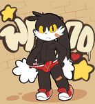  band-aid bandage barefoot big_ears blush briefs clothed clothing cub erection front_view frown hand_on_hip klonoa klonoa_(series) lagomorph looking_at_viewer male mammal oob penis_outline pinup pose rabbit smile sneakers solo standing topless underwear underwear_pull young 