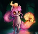  detailed_background equine fan_character female hooves lantern mammal my_little_pony night nude outside rain-gear red_eyes smile standing 
