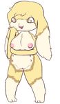  breasts female fluffy fur lagomorph mammal multi_nipple multicolored_fur nipples nude piebunny pussy rabbit 
