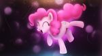  cutie_mark equine eyes_closed female feral friendship_is_magic fur hair hooves mammal my_little_pony nude open_mouth pink_fur pink_hair pinkie_pie_(mlp) rain-gear smile solo 