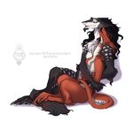  ambiguous_gender chest_tuft claws cuddling duo eyes_closed fur male orange_fur raesheris sergal simple_background sitting spots spotted_fur toe_claws tuft white_background 