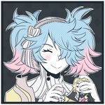  1girl artist_request blonde_hair blue_hair fire_emblem fire_emblem_if gray_hair hair_over_one_eye lazward_(fire_emblem_if) marx_(fire_emblem_if) multicolored_hair pieri_(fire_emblem_if) pink_hair twintails two-tone_hair 