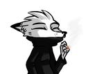  canine charlie_(weaver) cigarette clothed clothing disney fan_character female fox inkyfrog mammal pack_street smoke smoking zootopia 