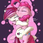  captainpudgemuffin cutie_mark duo equine eyes_closed female feral friendship_is_magic fur hair hooves hug mammal my_little_pony nude pink_fur pink_hair pinkie_pie_(mlp) rose_(mlp) smile white_fur 