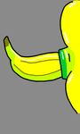  ambiguous_gender anal anal_penetration animated anus banana food fruit green_anus penetration solo yellow_skin 