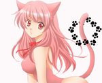  animal_ears cat_ears copyright_request leotard pink_leotard sinko solo tail 