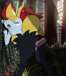  1boy 1girl ahegao anal animated bestiality braixen pokemon pokemon_(game) shadman tongue_out 