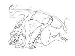  anthro canine cum dog dragon jellyfishjulep knot male male/male mammal penetration reptile scalie sex sketch tongue wings 