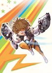  :d bangs blackball bodysuit brown_eyes brown_gloves brown_hair brown_jacket commentary_request cosplay cropped_jacket dual_wielding gloves goggles granblue_fantasy gun hair_between_eyes harvin holding holding_gun holding_weapon jacket katou_emiri open_mouth orange_bodysuit outline overwatch pointy_ears seiyuu_connection shoes short_hair short_sleeves sierokarte simple_background smile solo star tracer_(overwatch) tracer_(overwatch)_(cosplay) weapon white_background white_footwear 