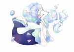  bad_pixiv_id blue_hair gen_7_pokemon highres nekosho_chiyako no_humans pokemon pokemon_(creature) primarina solo 