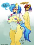  &gt;:3 2016 anthro areola blush bra clothing cutie_mark dialogue duo english_text equine eyewear fan_character female goggles horn mammal my_little_pony pegasus silvia_windmane sweet_voltage text underwear unicorn wings zo&#039;dee zwitterkitsune 