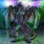  anthro barefoot dragon drerika erection male nude penis scalie solo wings 