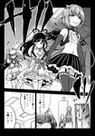  anastasia_(idolmaster) angel_wings bare_shoulders baseball_cap check_translation comic elbow_gloves gloves greyscale hat himekawa_yuki idolmaster idolmaster_cinderella_girls kbyd_(idolmaster_cinderella_girls) kobayakawa_sae koshimizu_sachiko kuboken long_hair monochrome multiple_girls navel nitta_minami one_eye_closed short_hair speech_bubble sweatdrop takagaki_kaede translation_request wings younger 