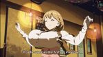  1girl animated animated_gif bouncing_breasts breasts brown_hair large_breasts narusawa_ryouka occultic;nine subtitled 