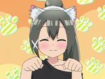  1girl animated animated_gif cat_ears ponytail shakunetsu_no_takkyuu_musume 