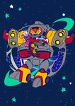  alien arcee cartoon_network cybertronian digital_media_(artwork) eyes_closed female frown group hug humanoid machine male not_furry omega_supreme planet ratchet_(transformer) robot simple_background size_difference sky smile space standing star starry_sky transformers transformers_animated twsbot 