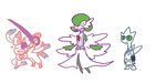  bad_pixiv_id gardevoir gen_2_pokemon gen_3_pokemon gen_6_pokemon harime_nui inumuta_houka kill_la_kill kiryuuin_ragyou plainwhite pokemon pokemon_(creature) sylveon togetic 