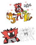  bad_id bad_pixiv_id bug charmander chespin crying fang flower gen_1_pokemon gen_6_pokemon gen_7_pokemon happy happy_tears heart incineroar kuudere lizard magnemite magnet mimikyu mouse no_humans paper pen pikachu plainwhite pokemon pokemon_(creature) signing tears tiger tsundere weedle writing 