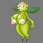  anthro big_breasts breasts digimon erect_nipples female flora_fauna flower honey lactating nectar nipples plant scarecorrode solo sunflower sunflowmon tagme wide_hips 
