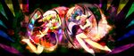  bad_id bad_pixiv_id barefoot blonde_hair blue_hair flandre_scarlet hat highres kinoko multiple_girls red_eyes remilia_scarlet siblings sisters touhou wings 