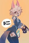  artist_request candy copyright_request dog eyepatch furry halloween halloween_costume red_eyes short_hair tongue 