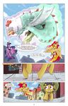  2016 cockatrice comic crown equestria_girls equine female friendship_is_magic glowing horn horse jewelry macro magic mammal my_little_pony necklace pony saturdaymorningproj sunset_shimmer_(eg) twilight_sparkle_(mlp) winged_unicorn wings 